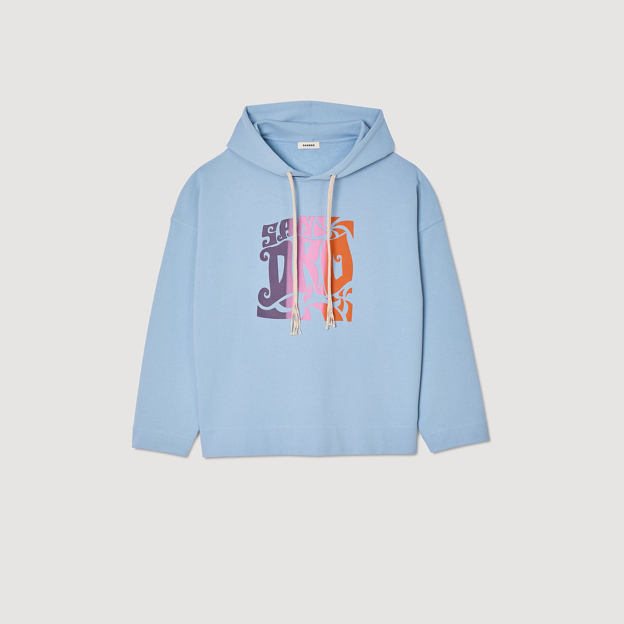 Hooded sweatshirt Blue Sky Sandro Men