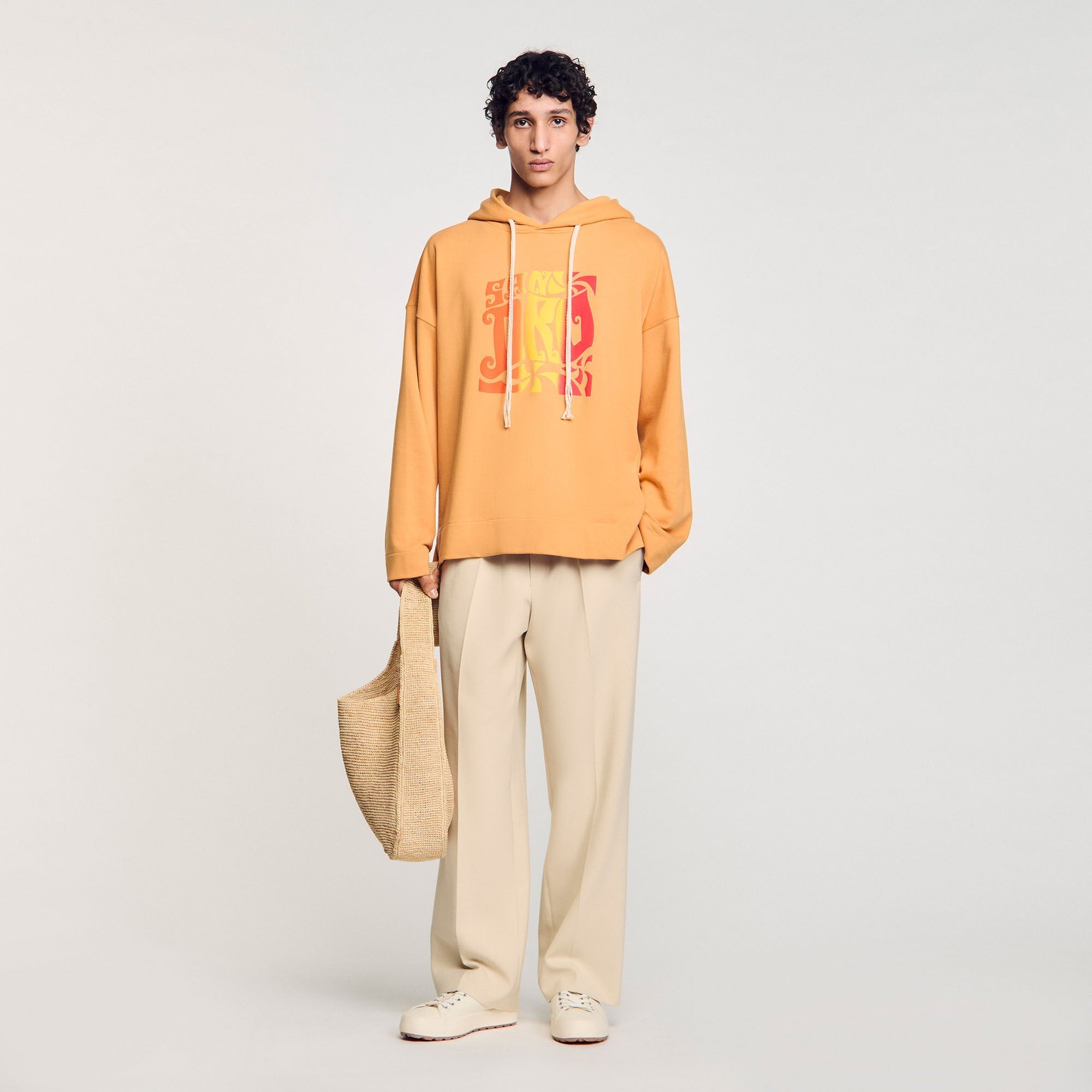 Hooded sweatshirt Mandarin. Sandro Men