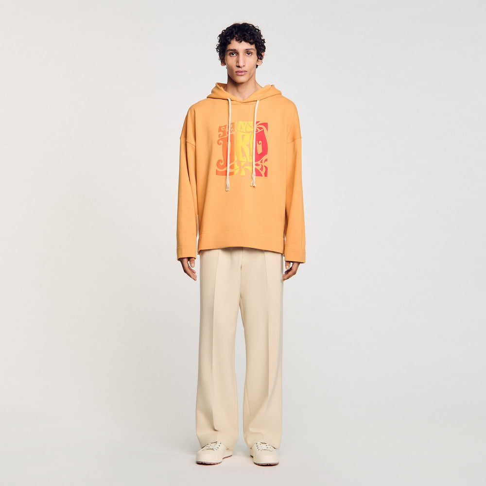 Hooded sweatshirt Mandarin. Sandro Men