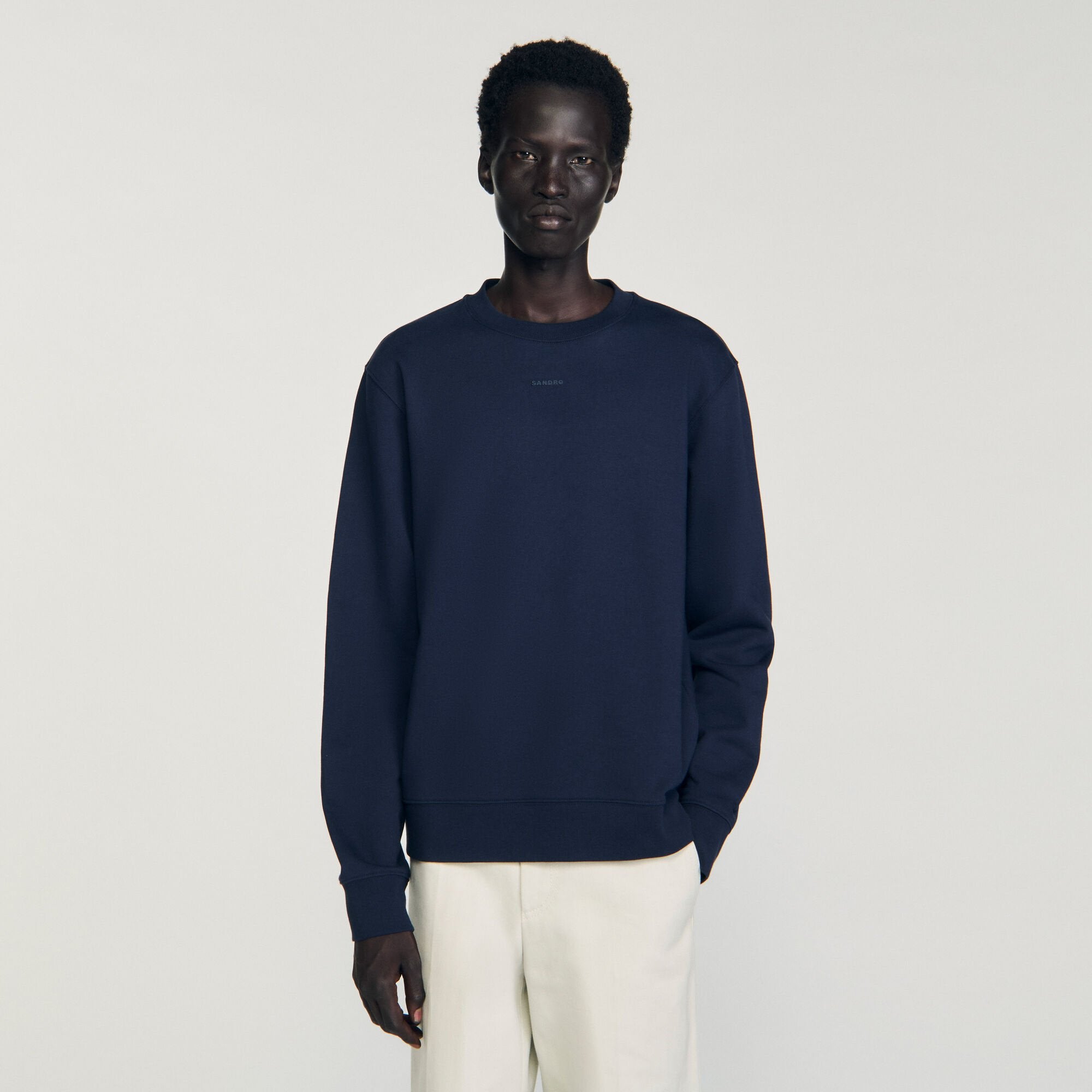 Logo sweatshirt Midnight Blue Sandro Men
