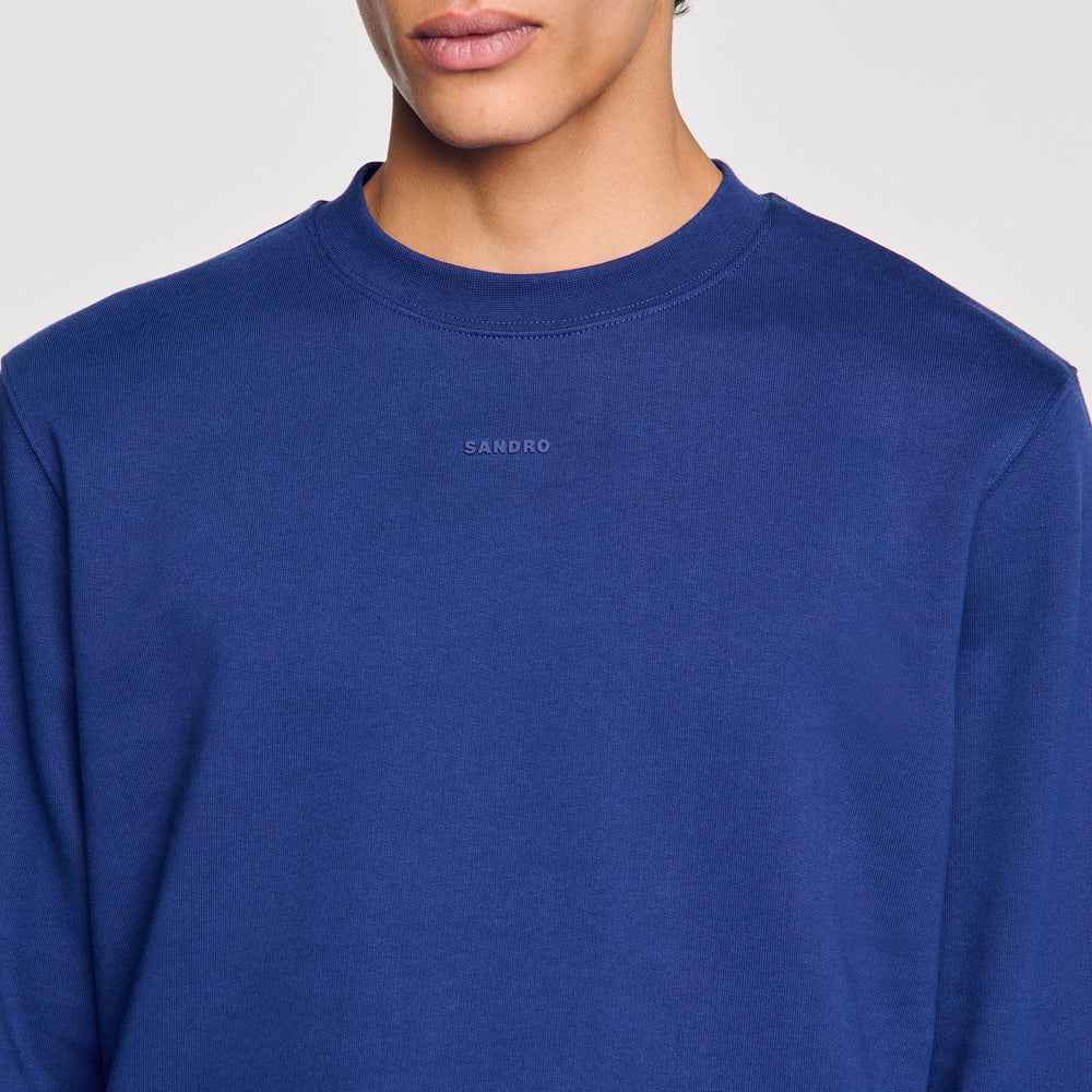 Logo sweatshirt Royal Blue Sandro Men