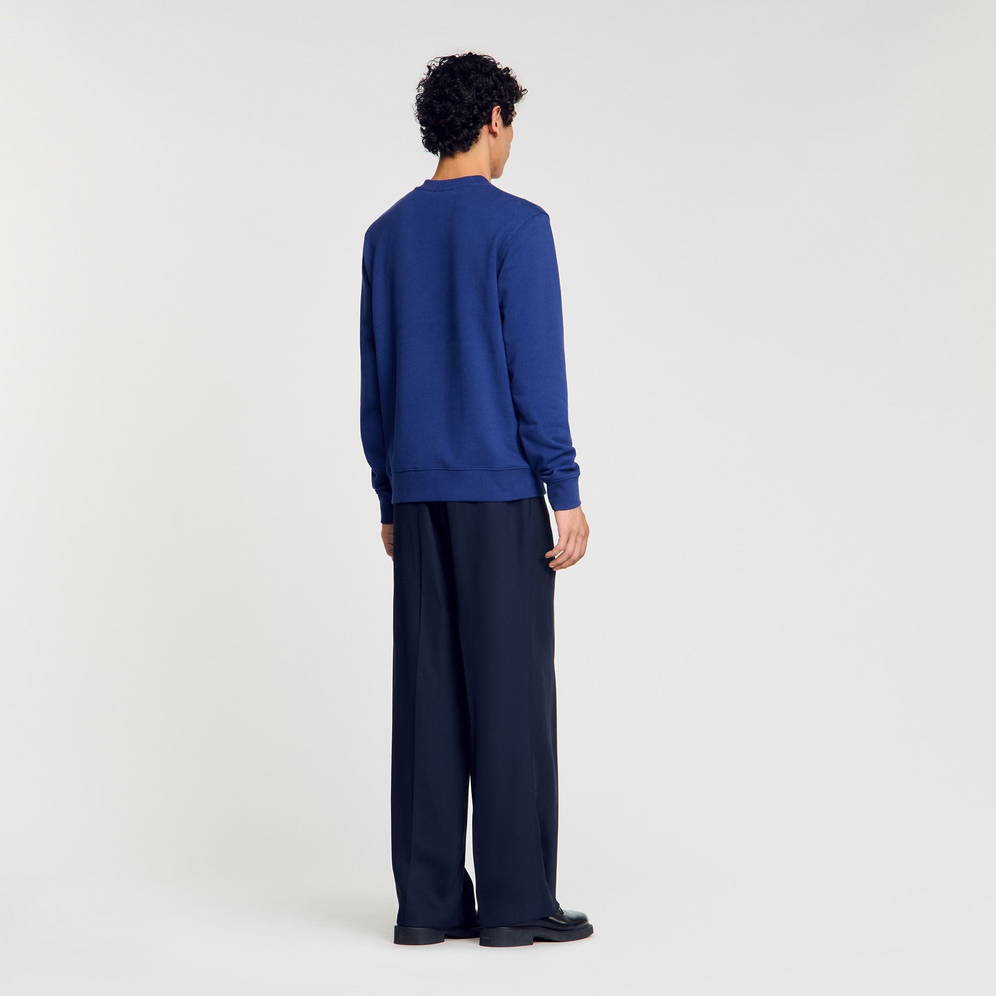 Logo sweatshirt Royal Blue Sandro Men