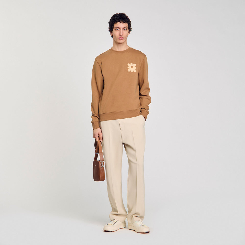 Sweatshirt with flower patch Nut Sandro Men