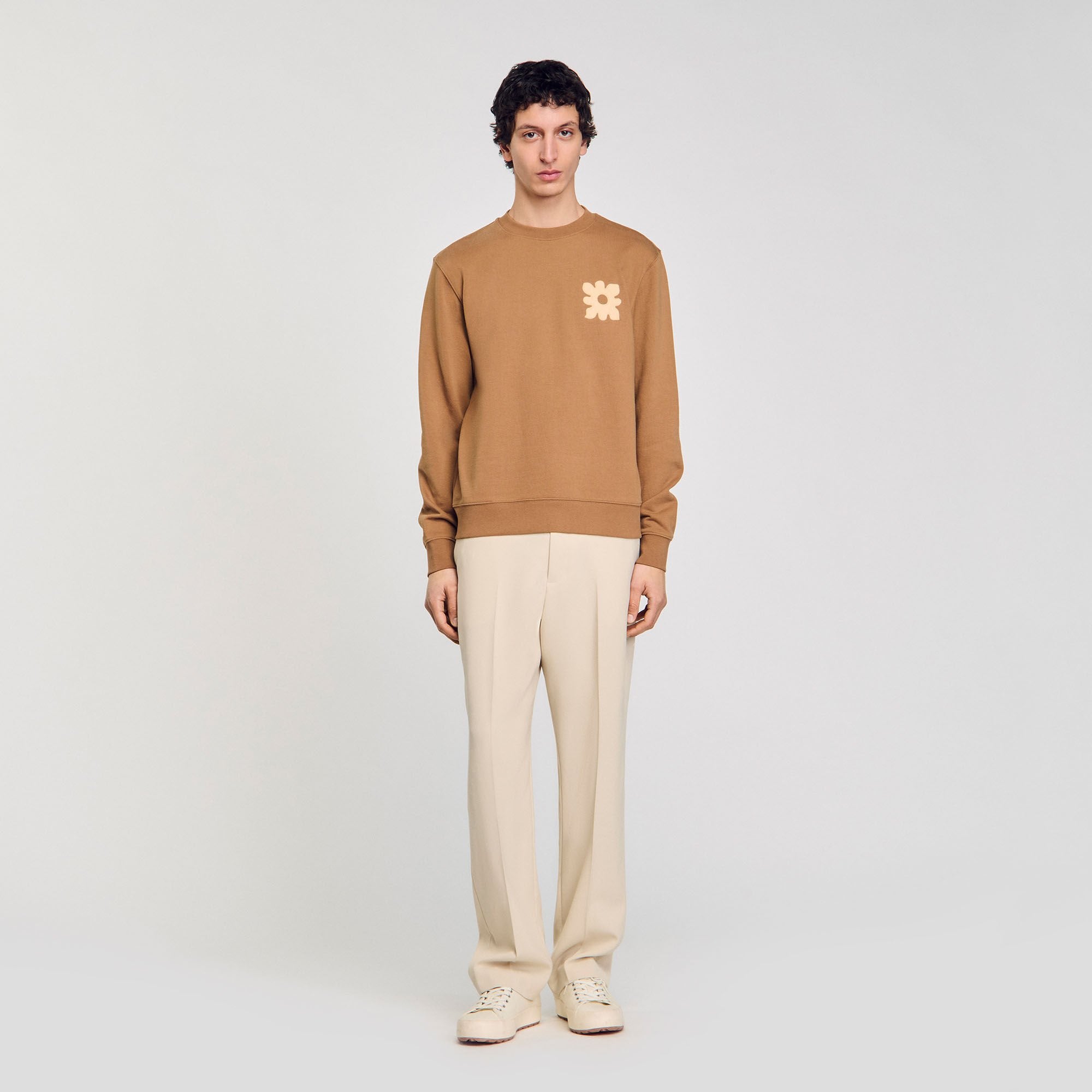 Sweatshirt with flower patch Nut Sandro Men