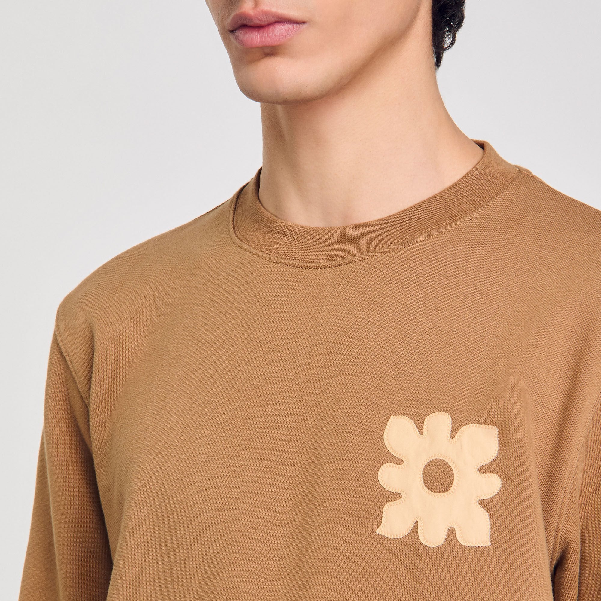 Sweatshirt with flower patch Nut Sandro Men