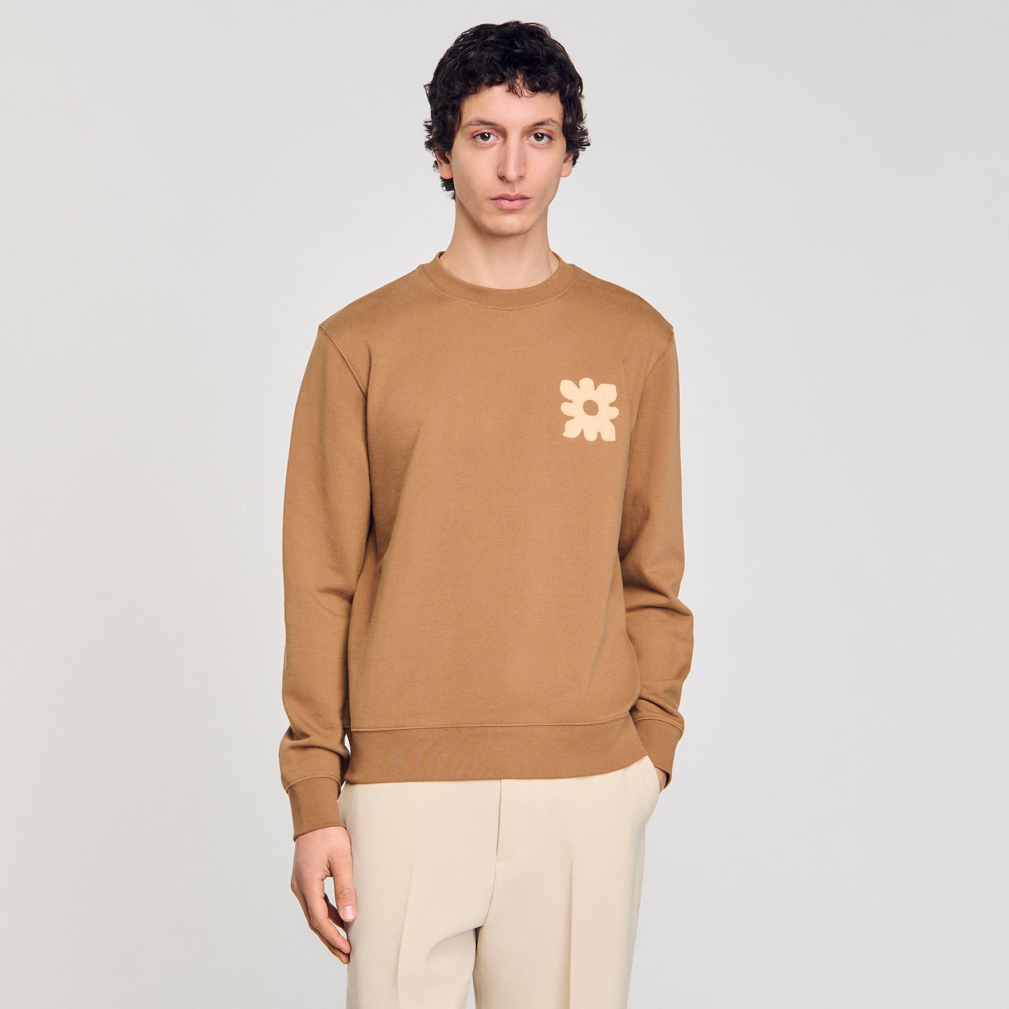 Sweatshirt with flower patch Nut Sandro Men