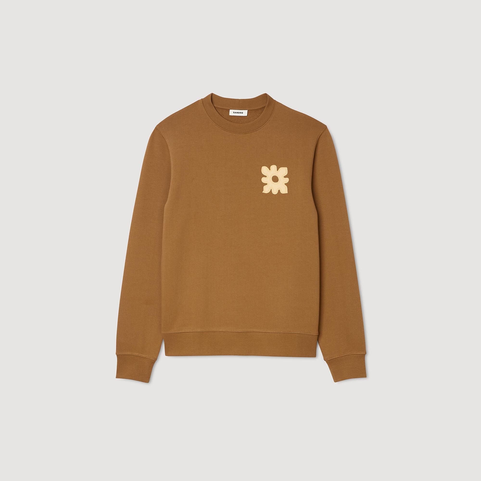 Sweatshirt with flower patch Nut Sandro Men