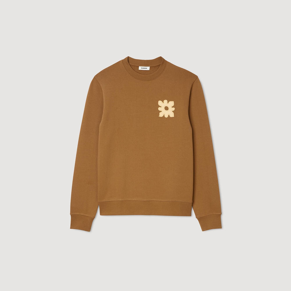 Sweatshirt with flower patch Nut Sandro Men