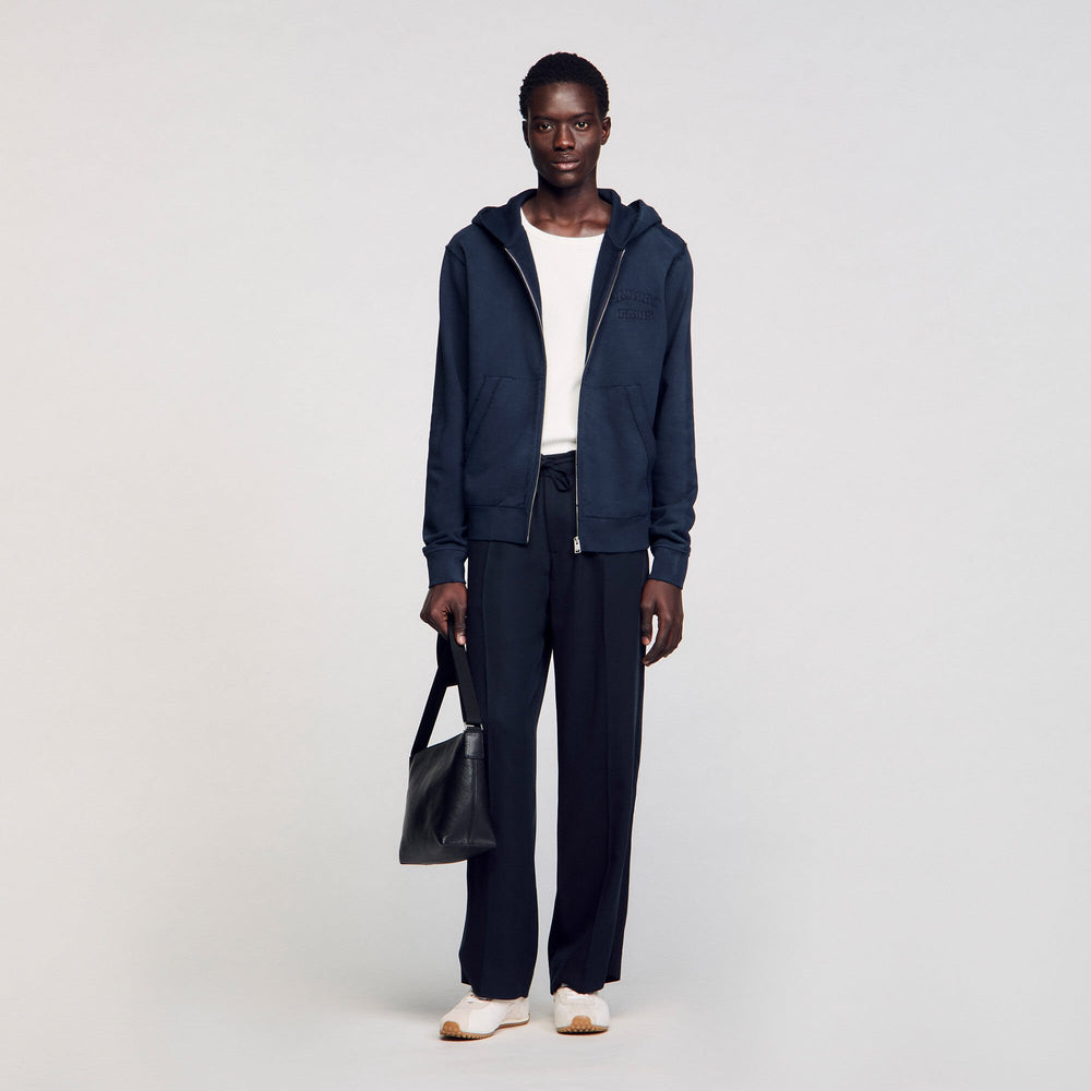 Patch sweatshirt Navy Blue Sandro Men