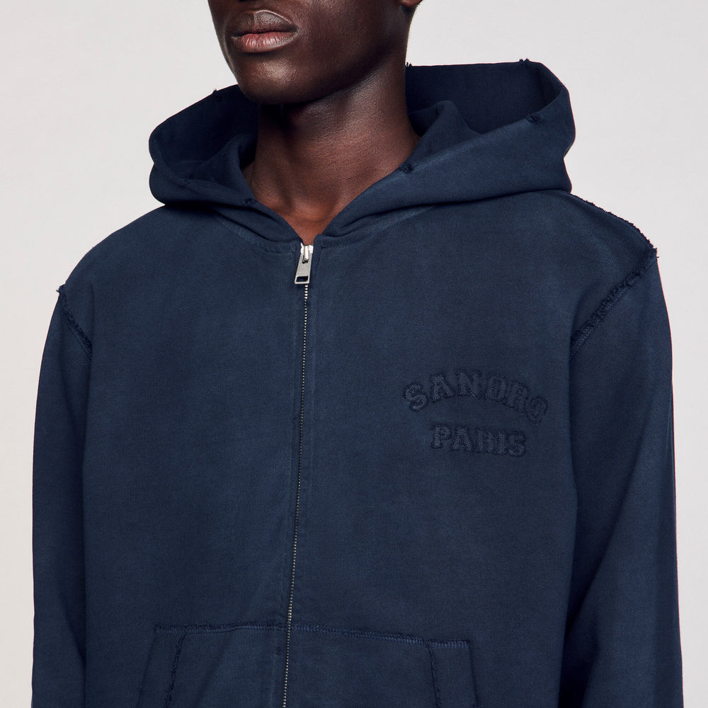 Patch sweatshirt Navy Blue Sandro Men