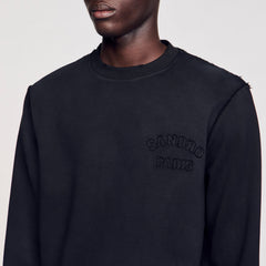 Patch sweatshirt Black Sandro Men