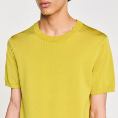 Knitted T-shirt Super Green Sandro Men
