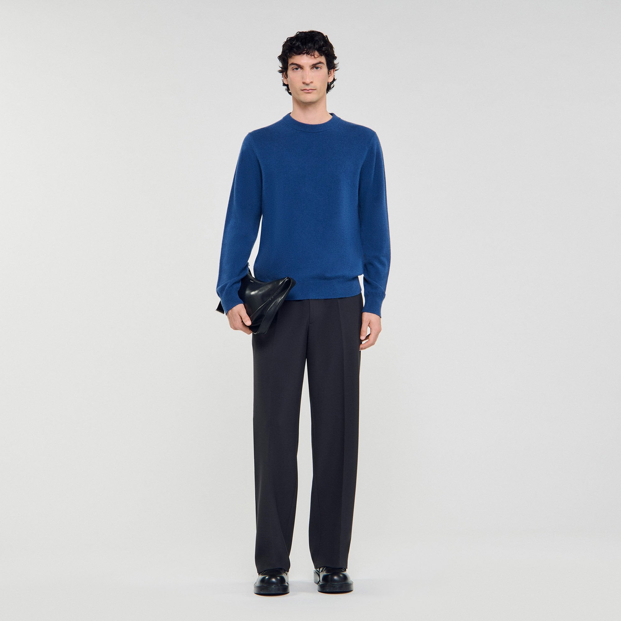 Cashmere sweater Blue Prusse Sandro Men