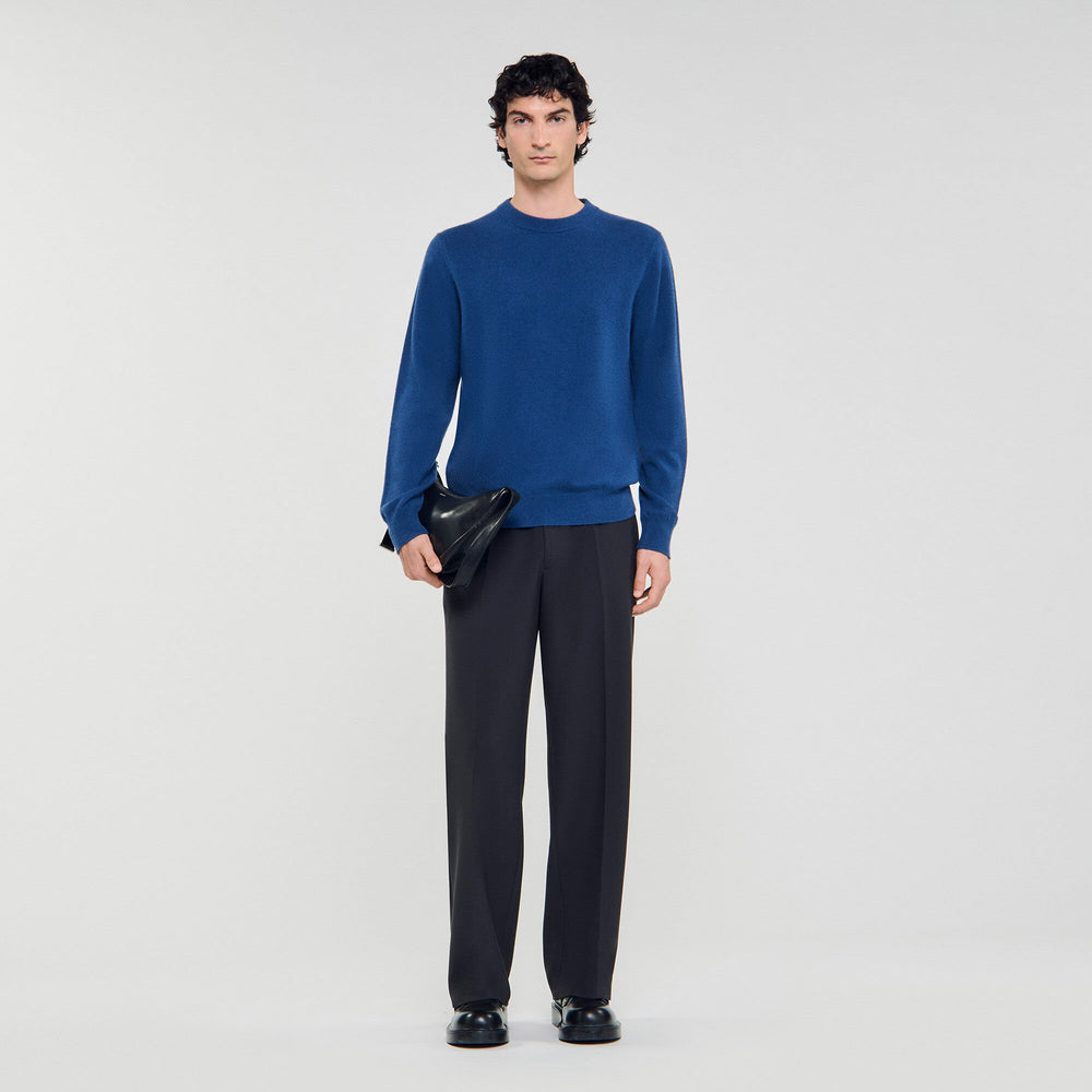Cashmere sweater Blue Prusse Sandro Men