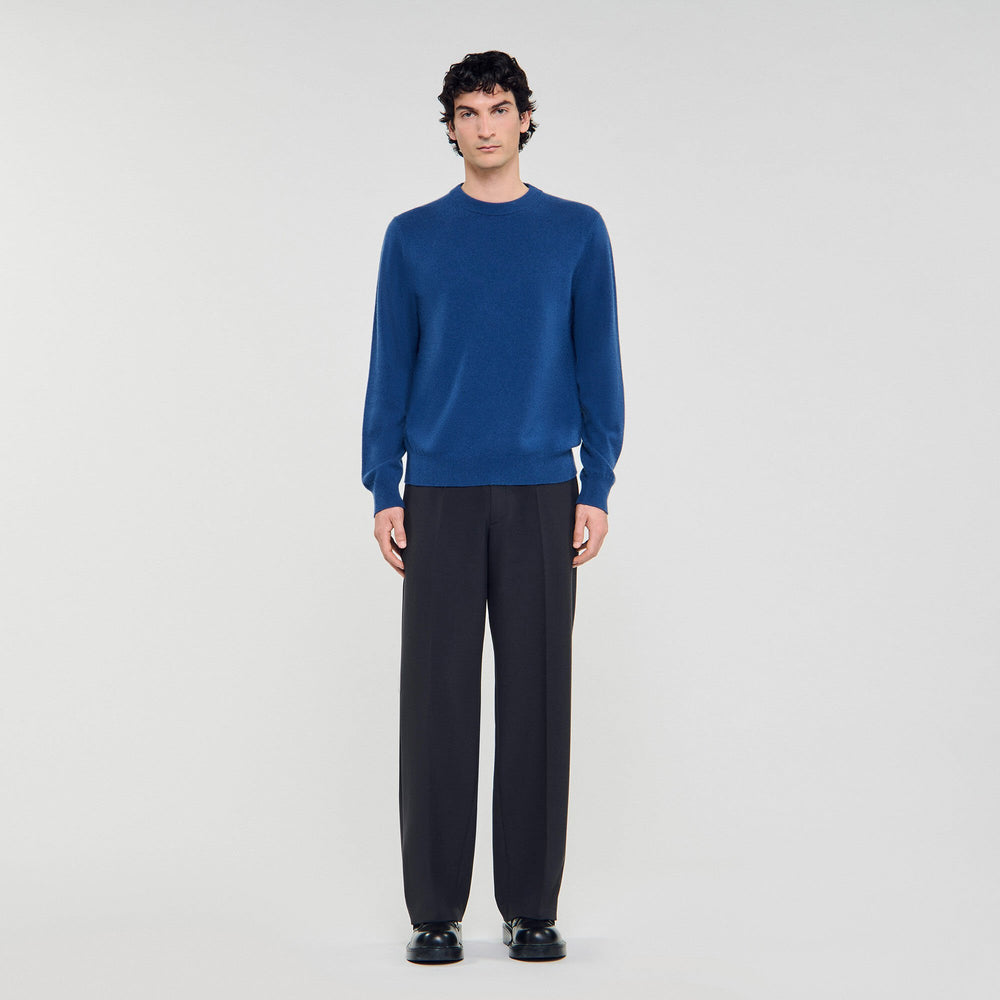 Cashmere sweater Blue Prusse Sandro Men