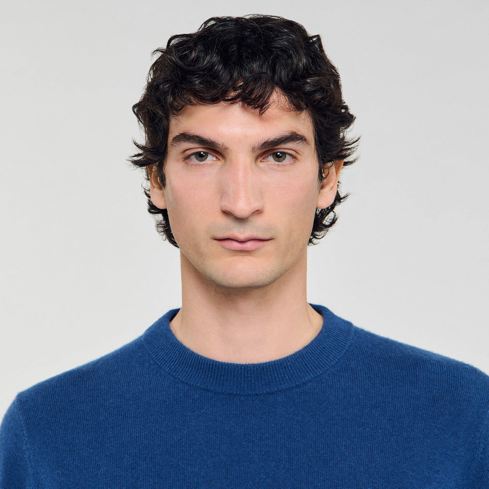 Cashmere sweater Blue Prusse Sandro Men