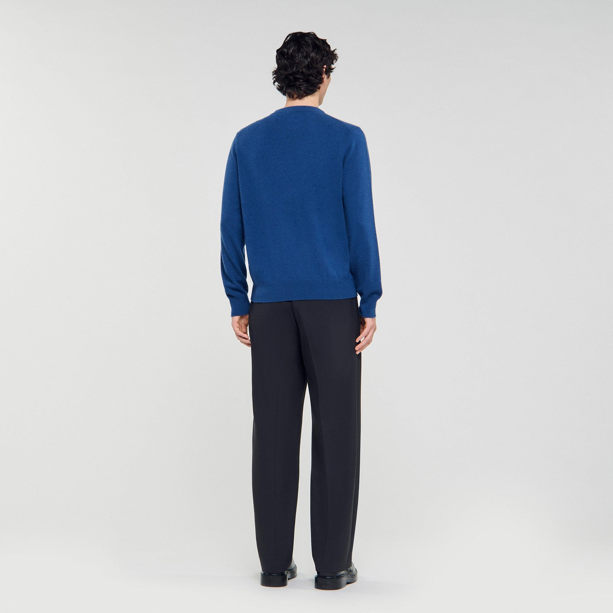 Cashmere sweater Blue Prusse Sandro Men