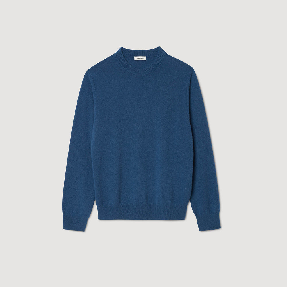 Cashmere sweater Blue Prusse Sandro Men