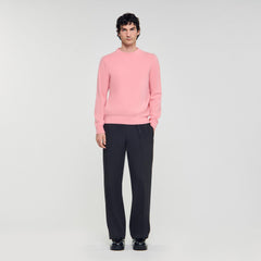 Cashmere sweater Baby Pink Sandro Men