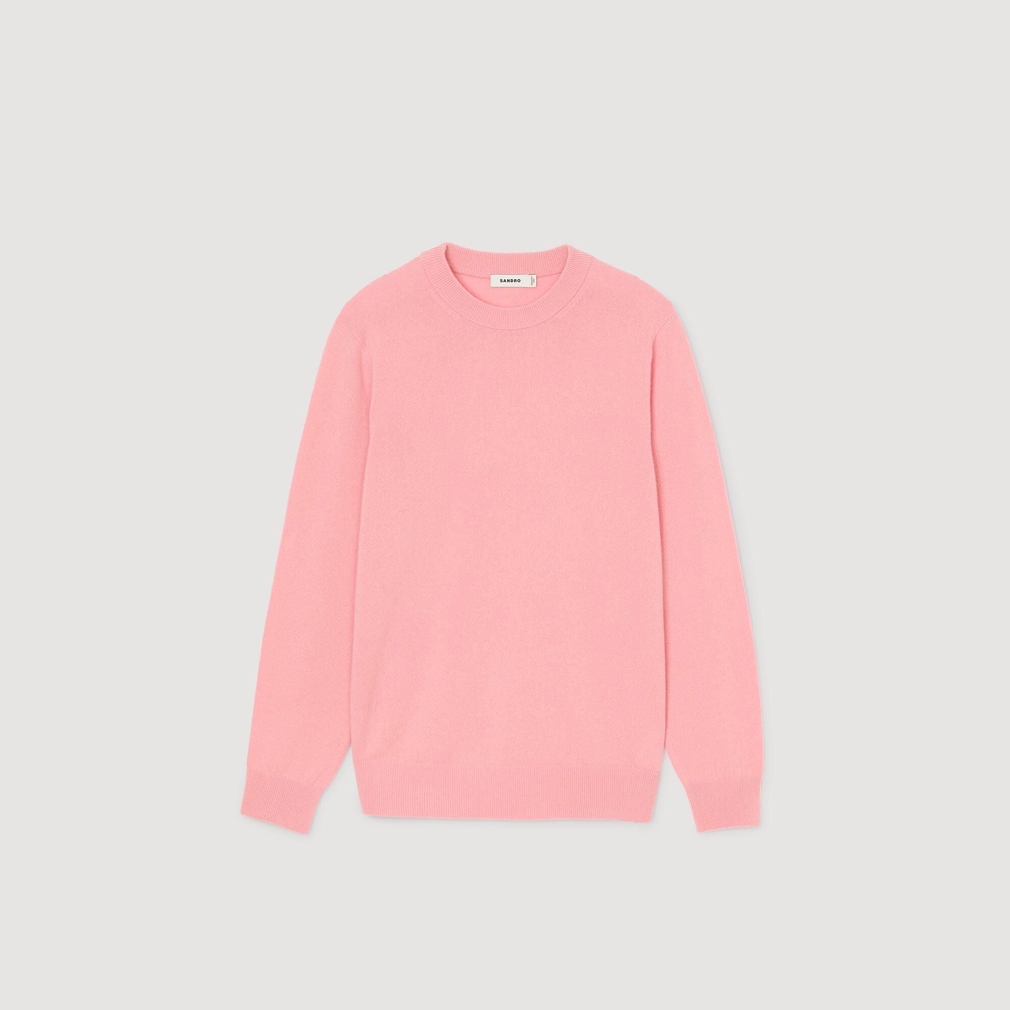 Cashmere sweater Baby Pink Sandro Men