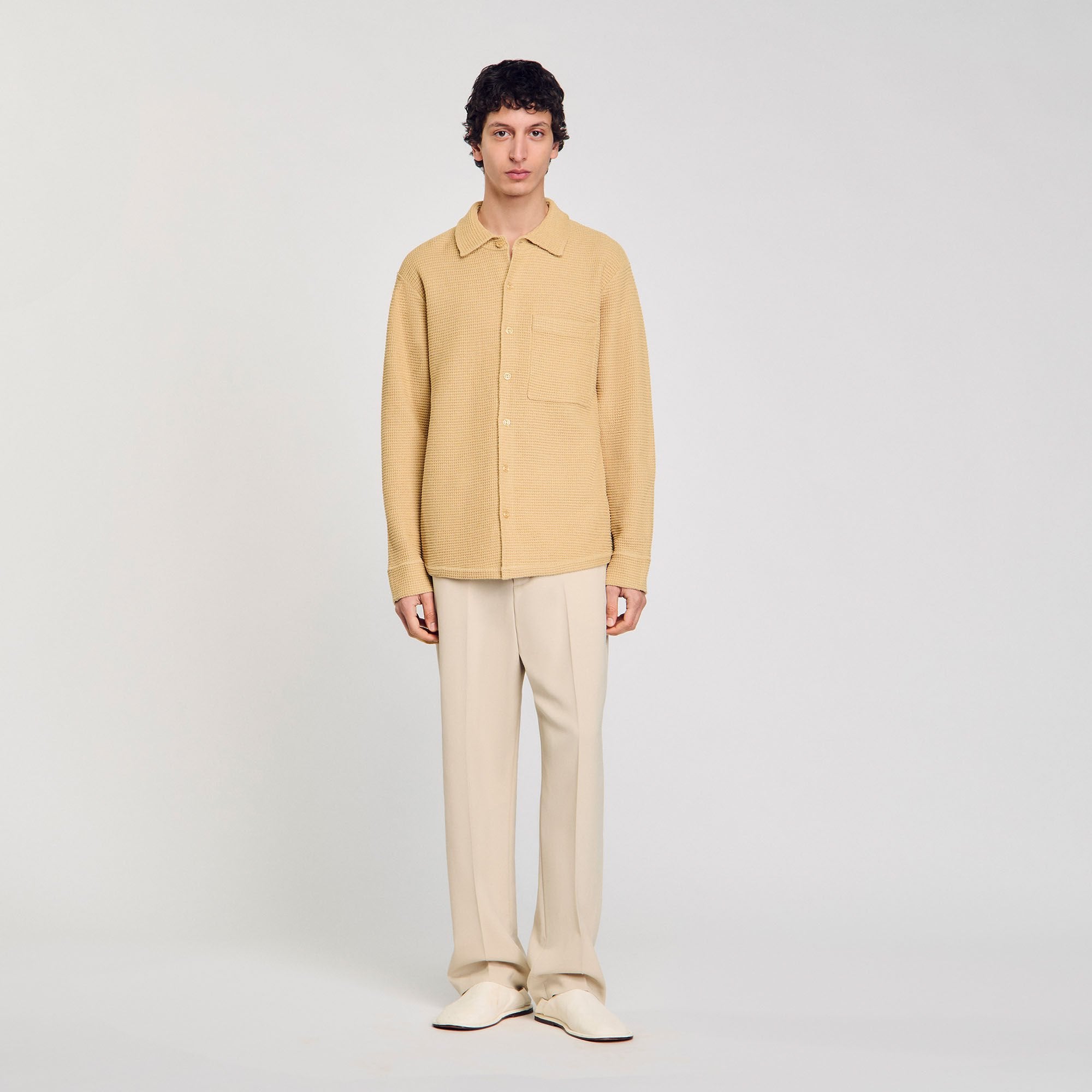Oversized knit shirt Nut Sandro Men