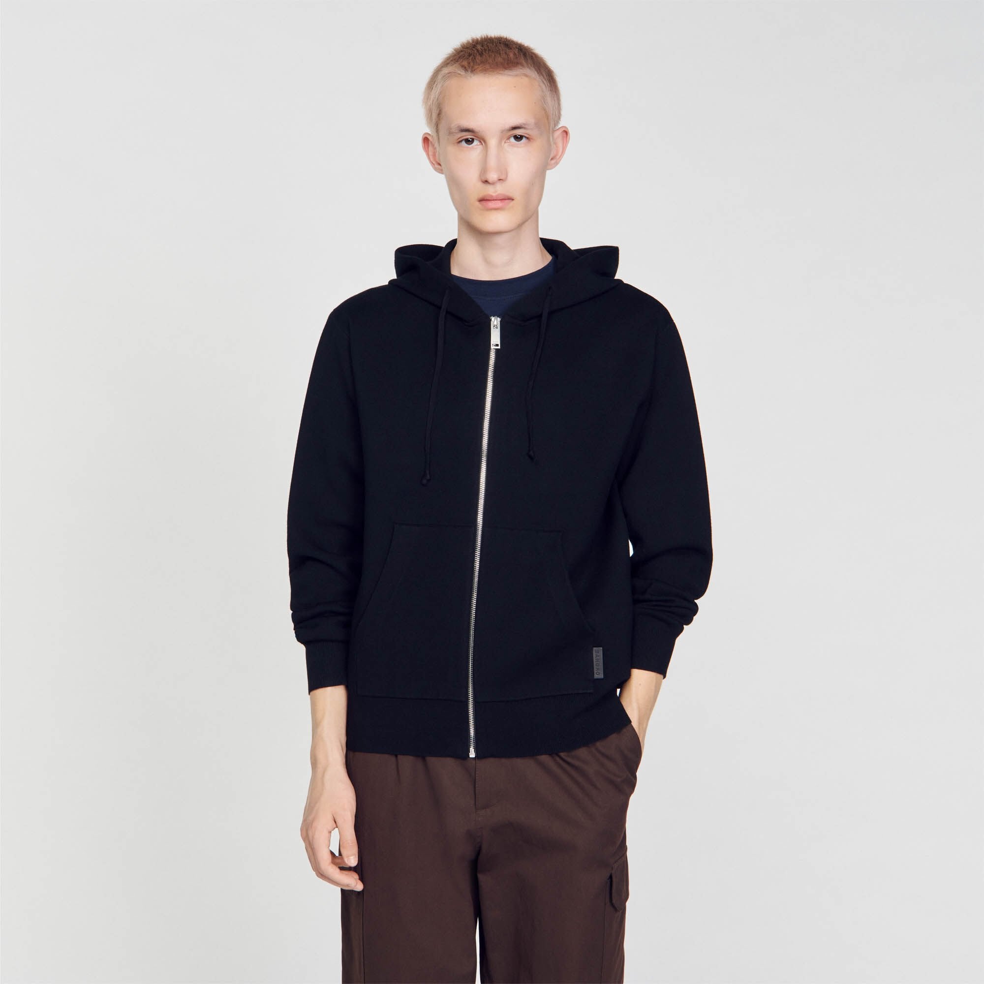 Hoodie Black Sandro Men