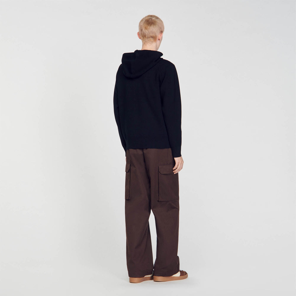 Hoodie Black Sandro Men