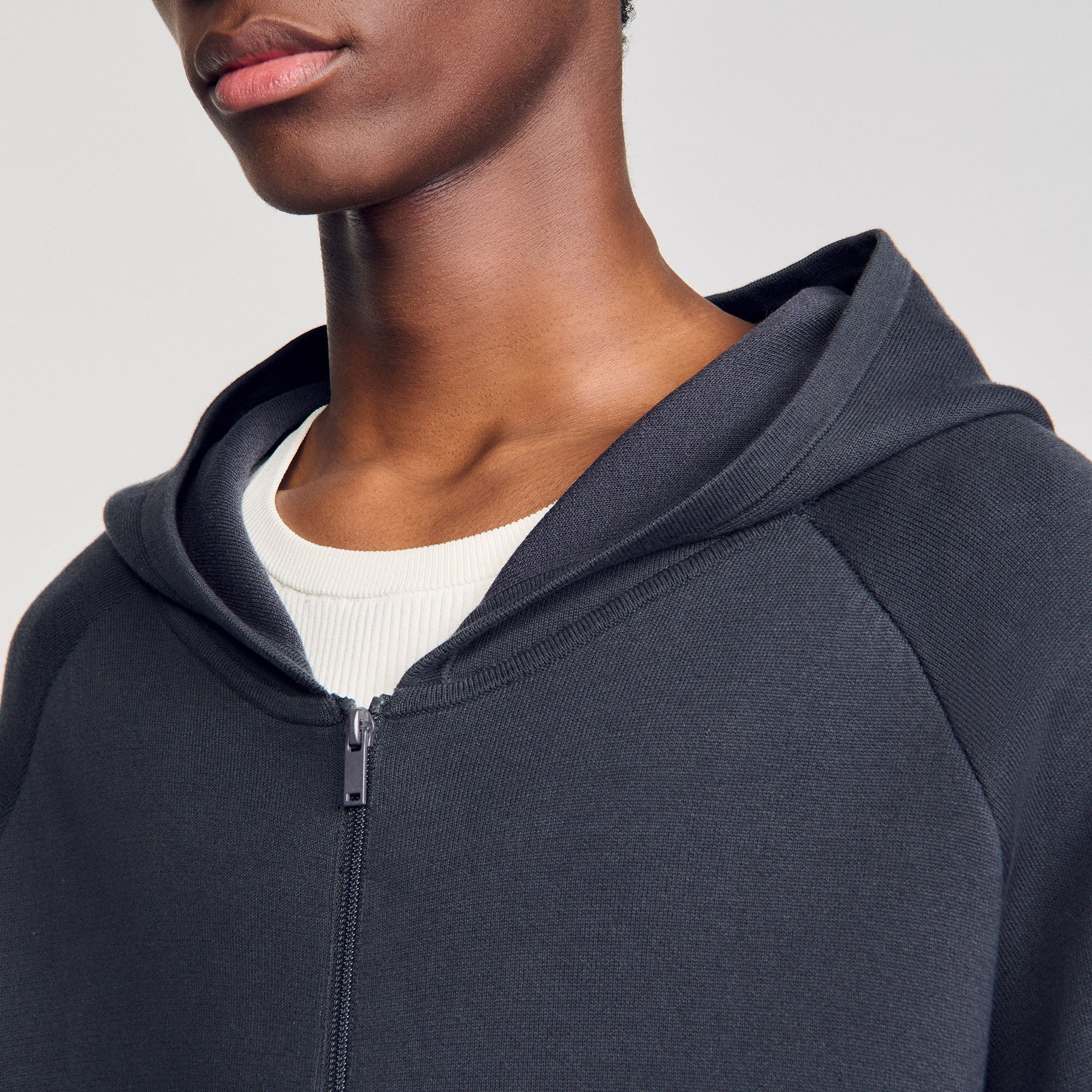 Milano knit hooded cardigan Fonte Sandro Men