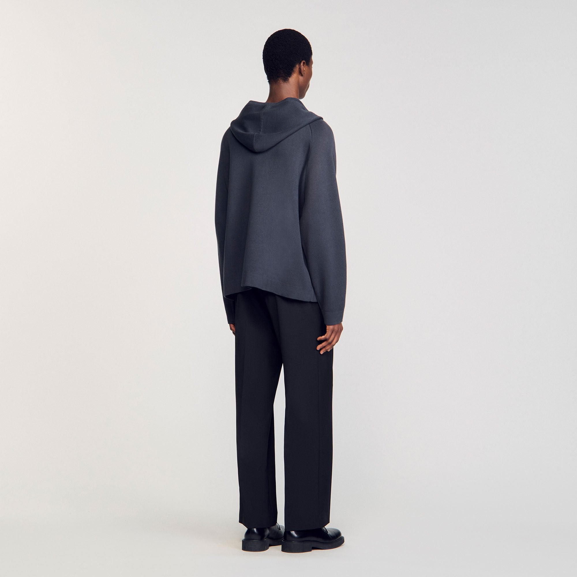 Milano knit hooded cardigan Fonte Sandro Men