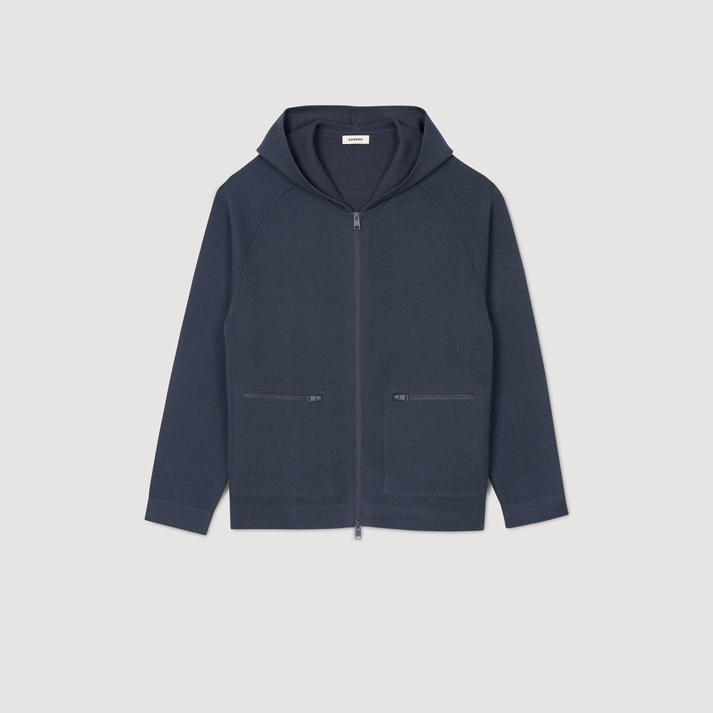 Milano knit hooded cardigan Fonte Sandro Men