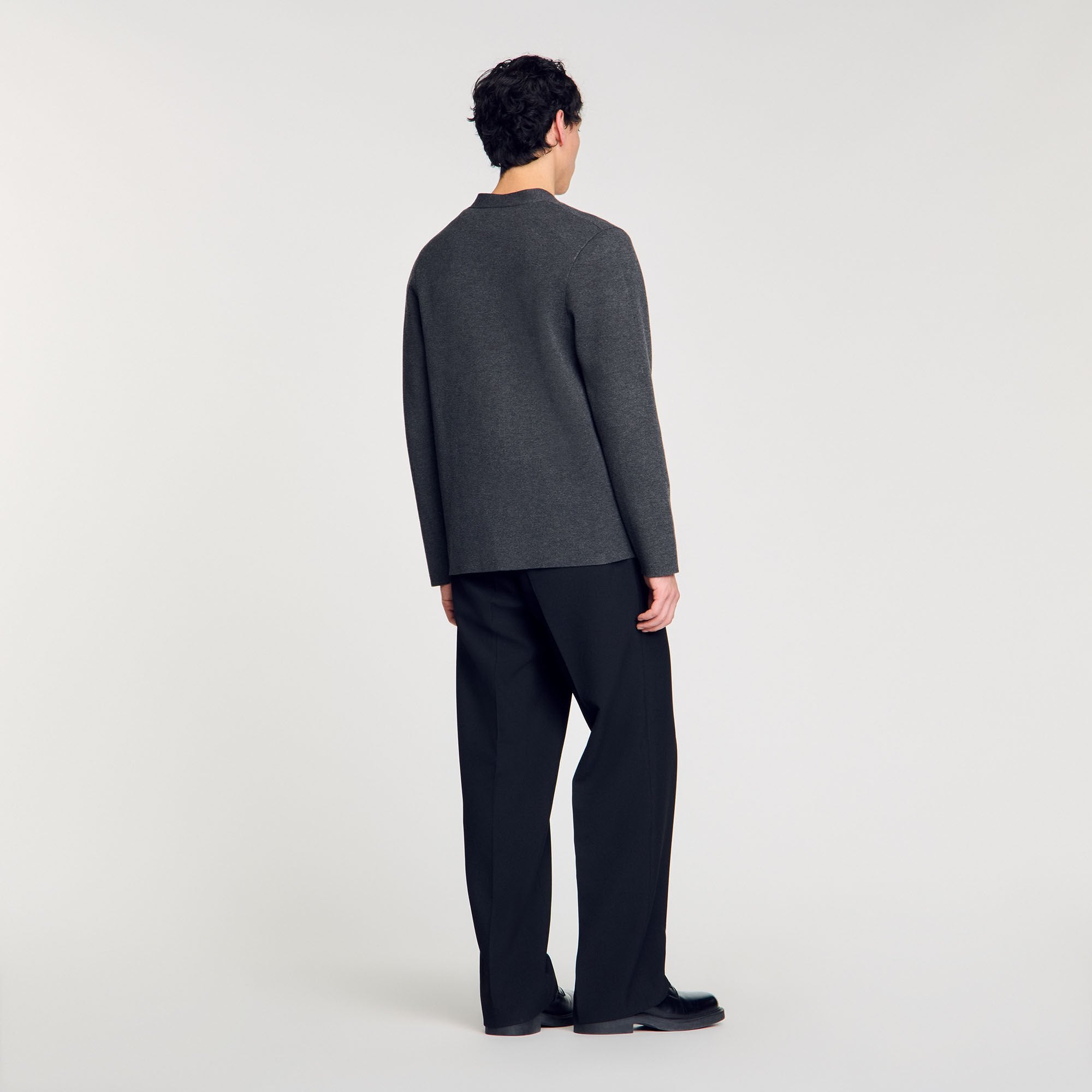 Cardigan with snake detail Lime Sandro Men