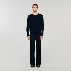 Fine knit sweater Black Sandro Men