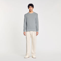 Textured knit sweater Lime Sandro Men