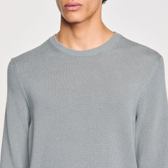 Textured knit sweater Lime Sandro Men
