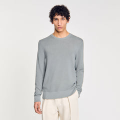 Textured knit sweater Lime Sandro Men