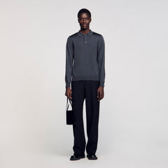 Ribbed polo shirt Fonte Sandro Men