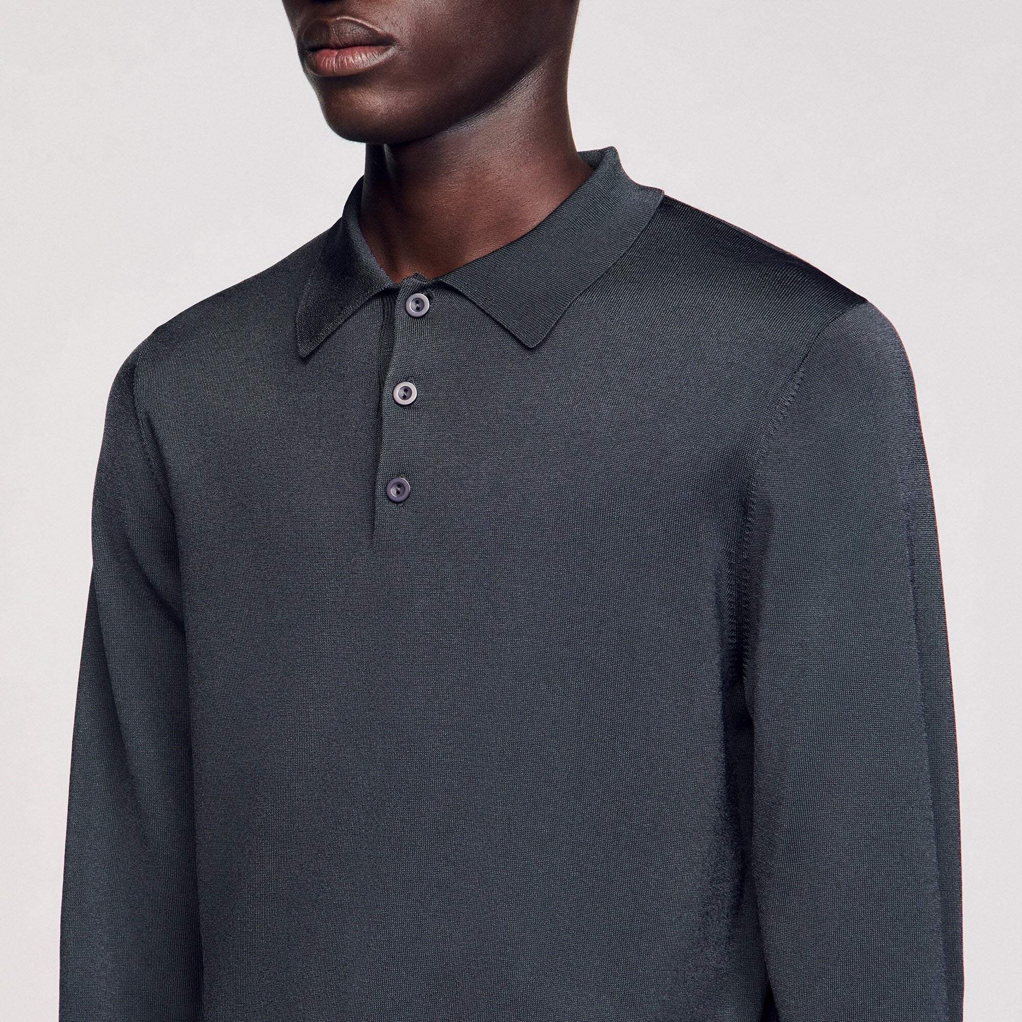 Ribbed polo shirt Fonte Sandro Men