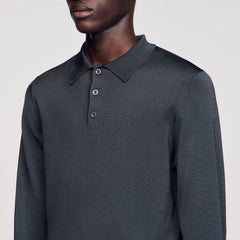 Ribbed polo shirt Fonte Sandro Men