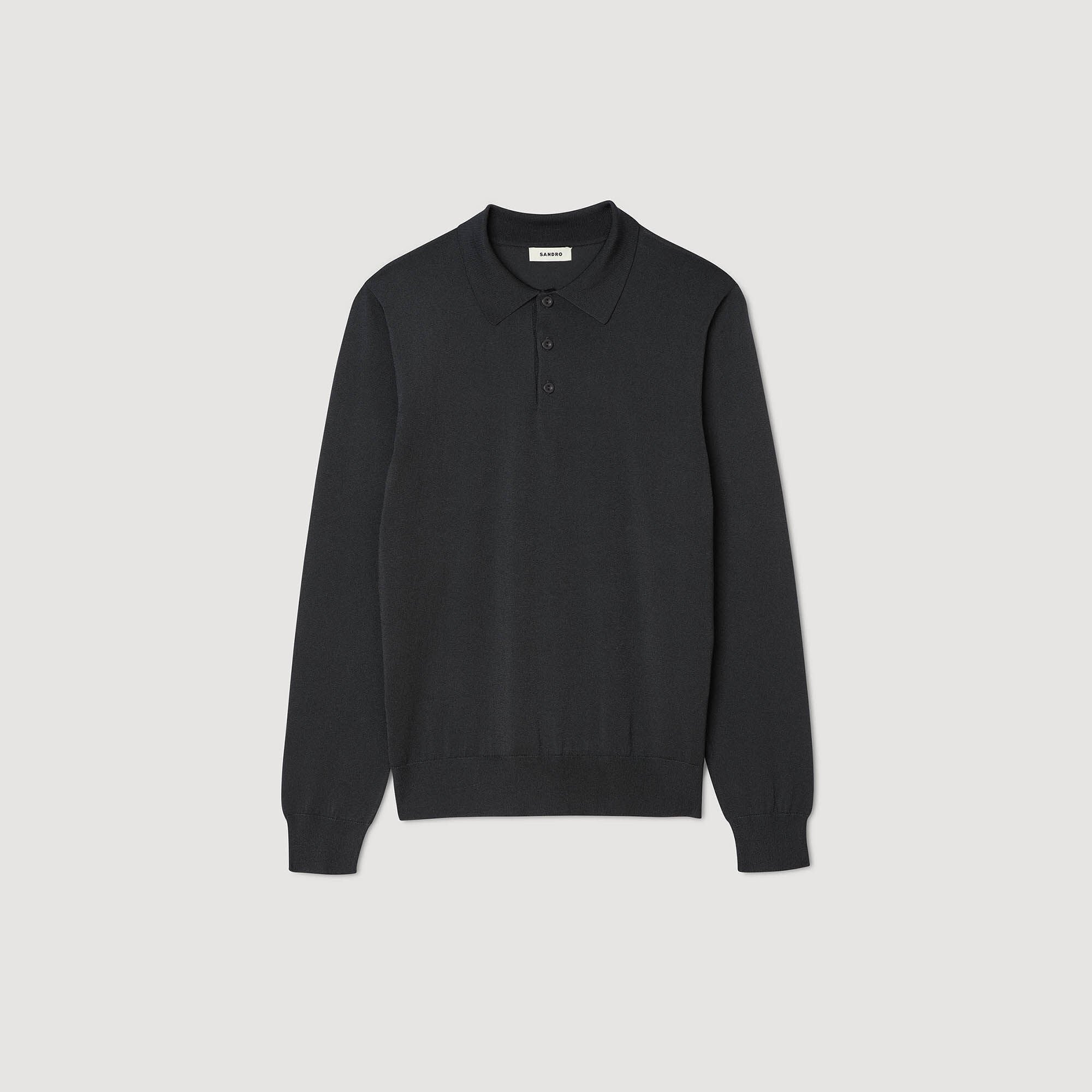 Ribbed polo shirt Fonte Sandro Men