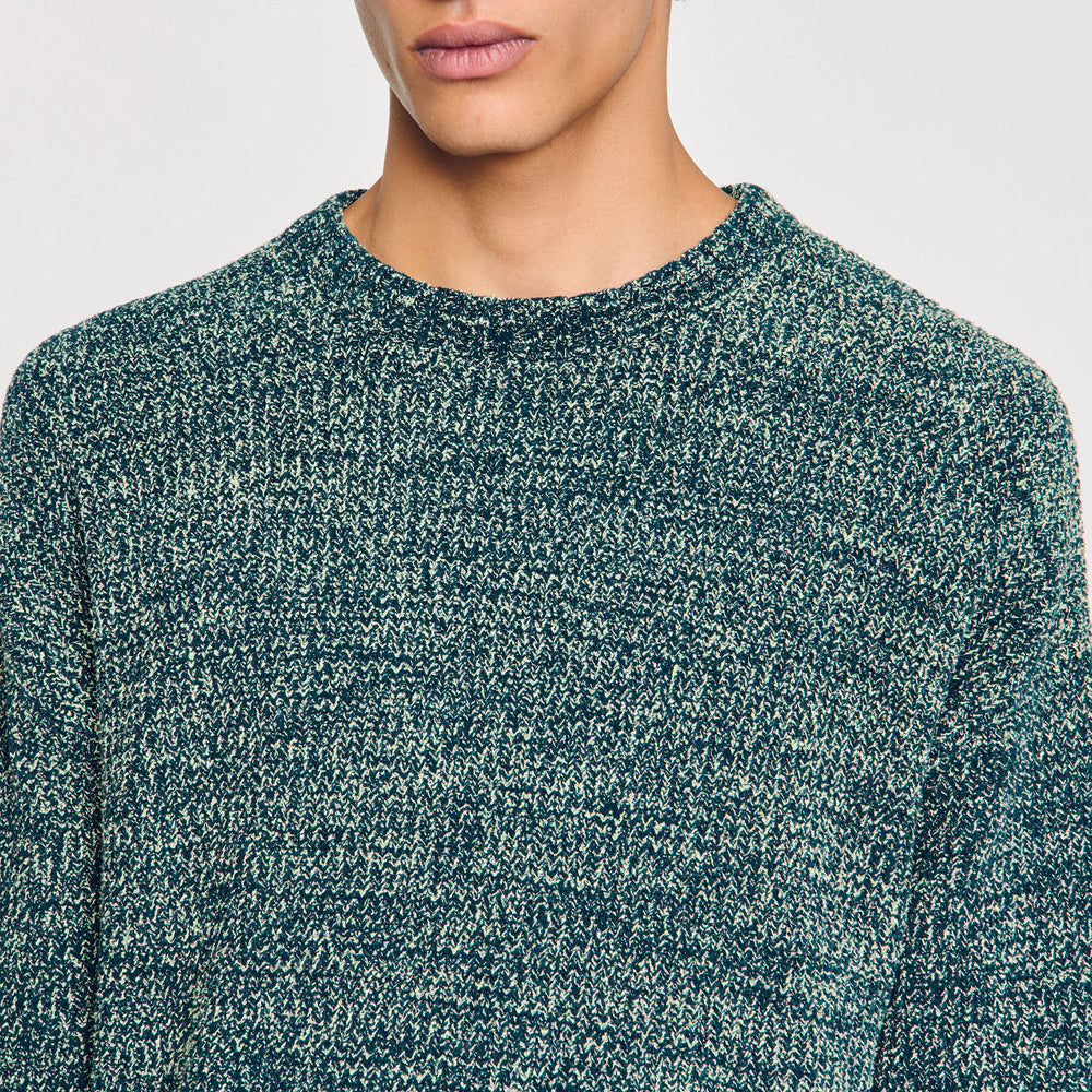 Chenille sweater Super Green Sandro Men