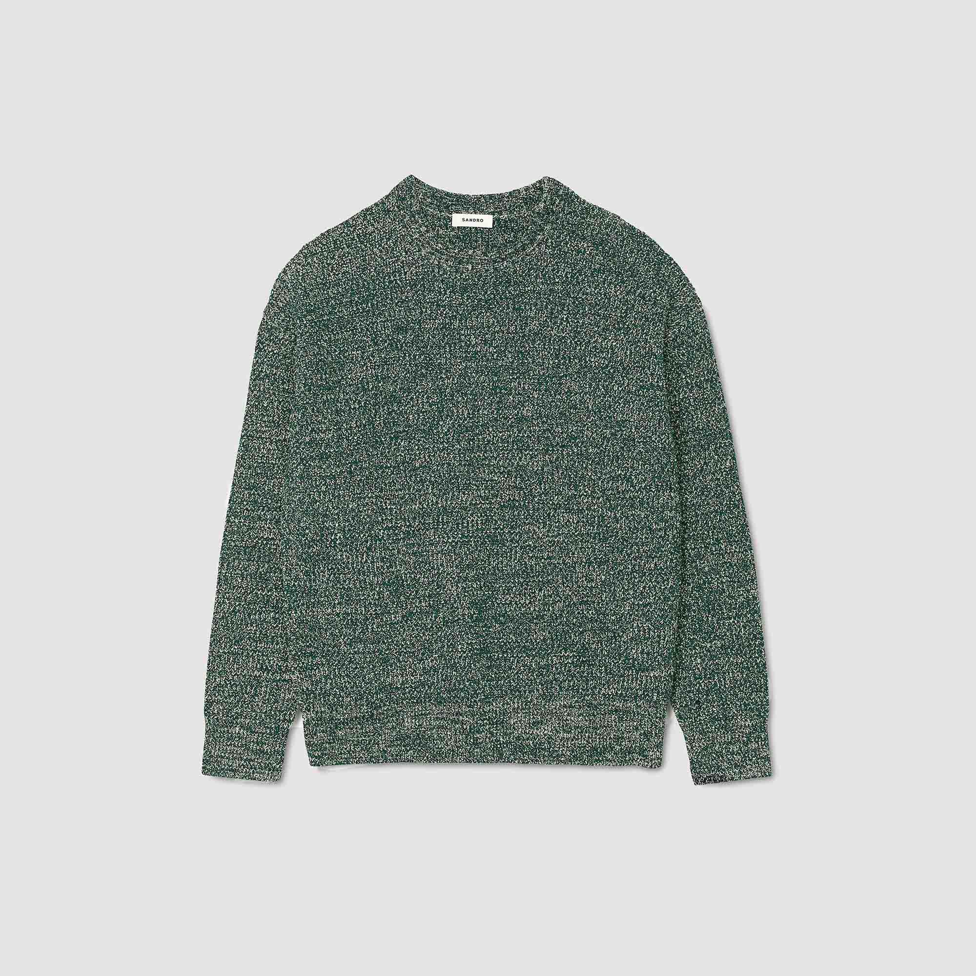 Chenille sweater Super Green Sandro Men