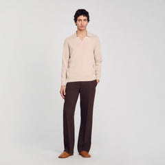 Knit polo shirt Oats Sandro Men