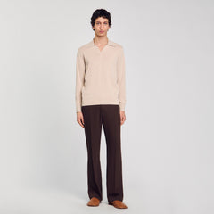 Knit polo shirt Oats Sandro Men