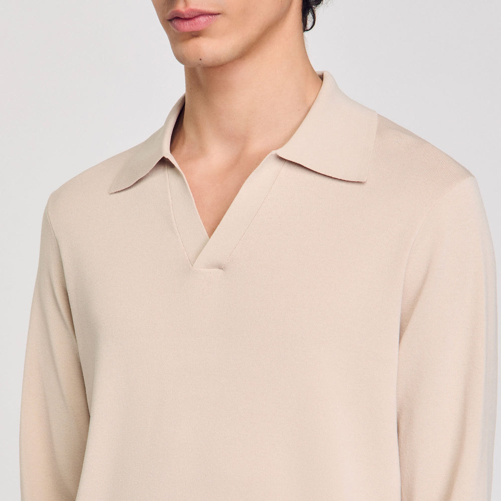 Knit polo shirt Oats Sandro Men