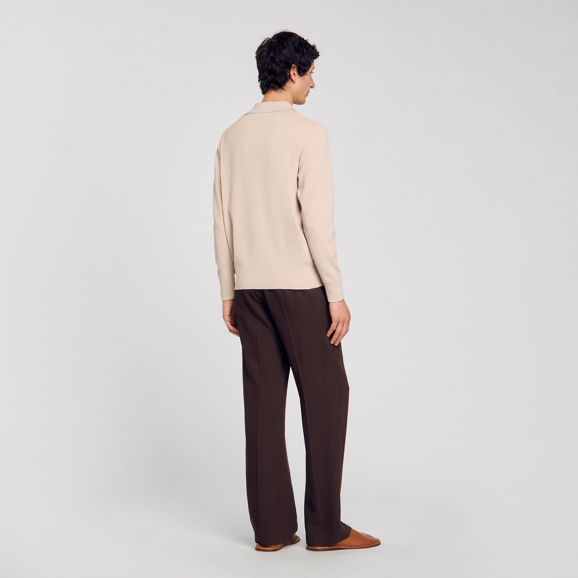 Knit polo shirt Oats Sandro Men