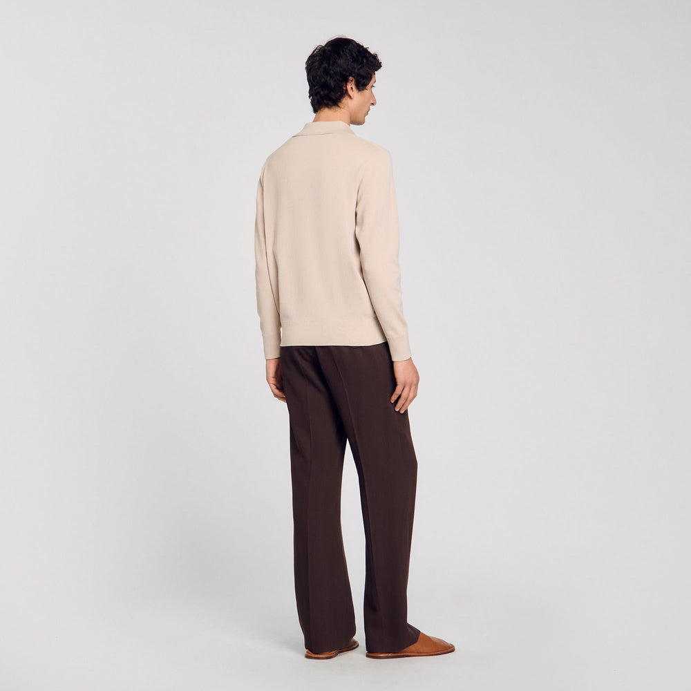Knit polo shirt Oats Sandro Men