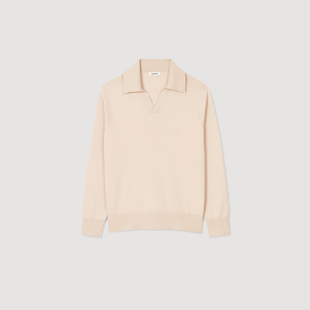 Knit polo shirt Oats Sandro Men
