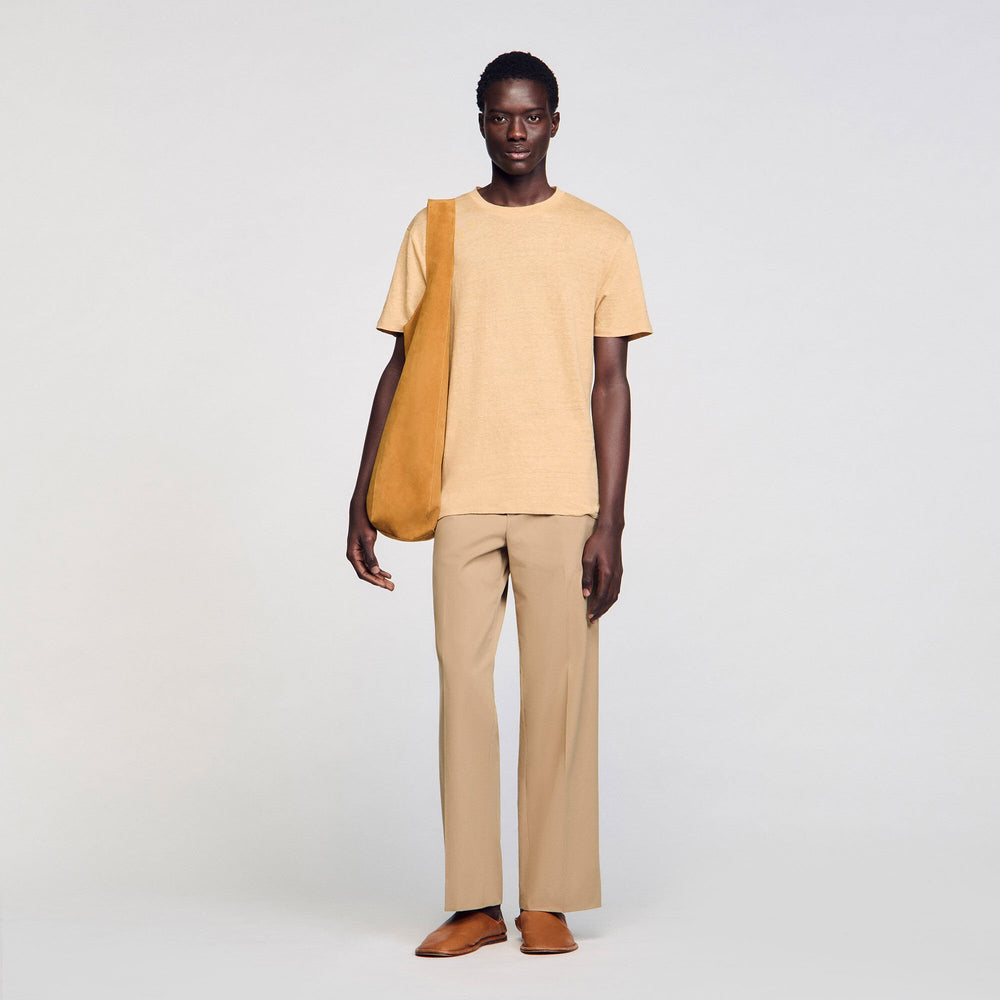 Linen T-shirt Nut Sandro Men