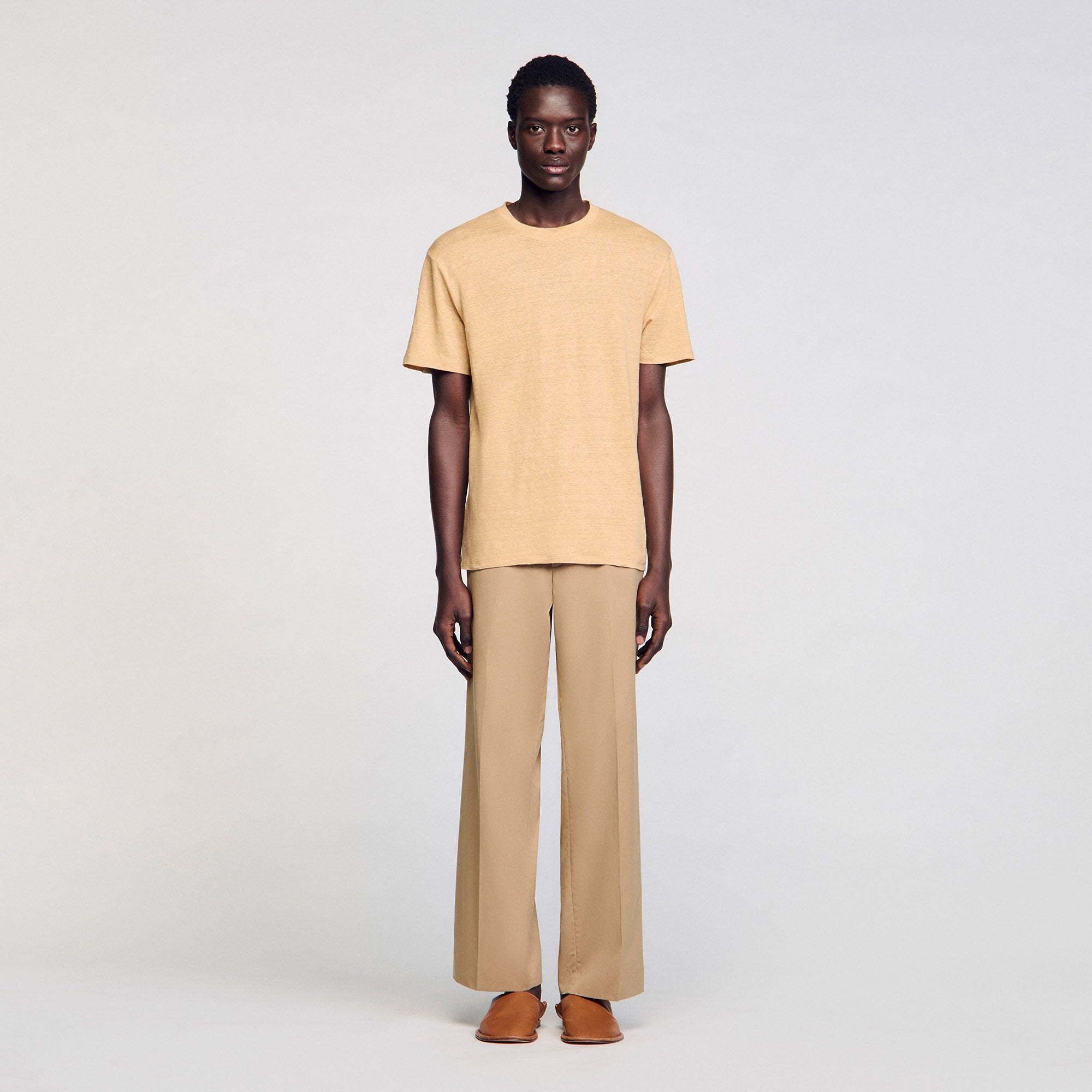Linen T-shirt Nut Sandro Men