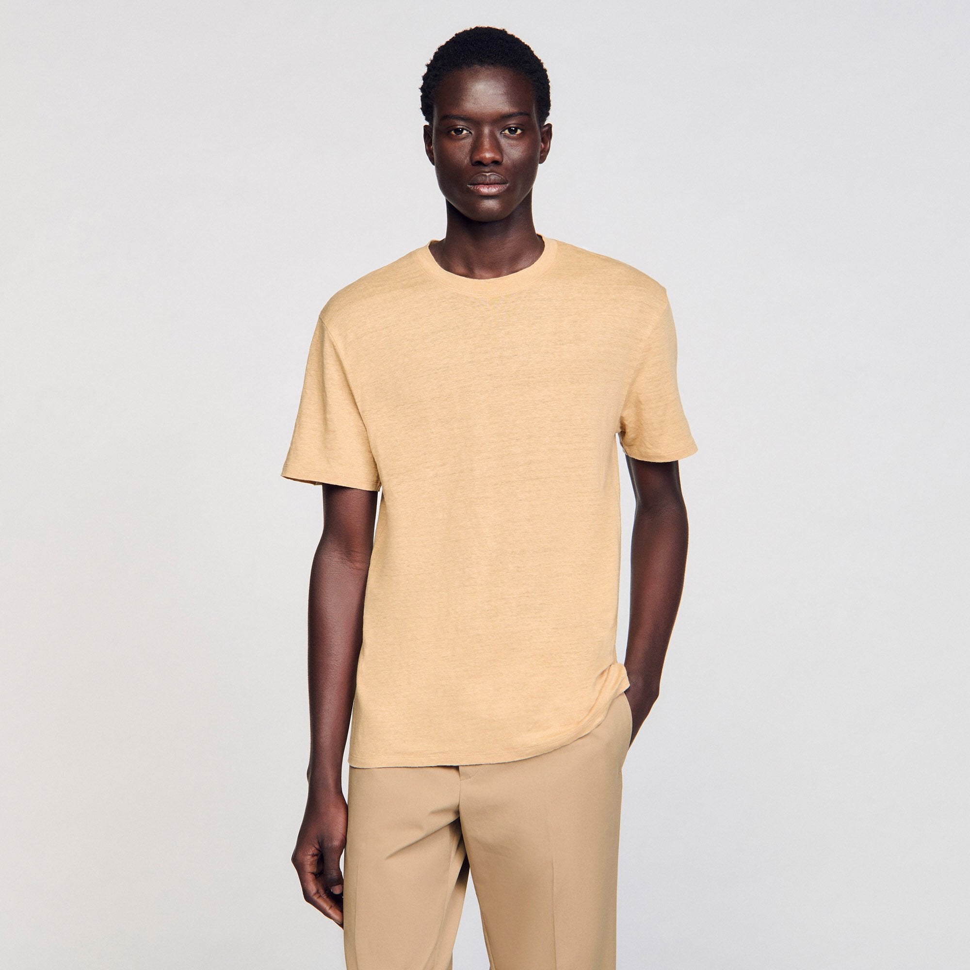 Linen T-shirt Nut Sandro Men